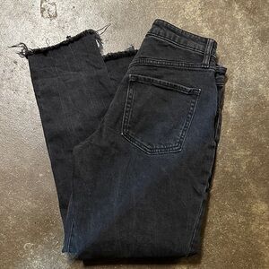 Old Navy Women's black High -Rise curvy OG  Straight Leg Jeans